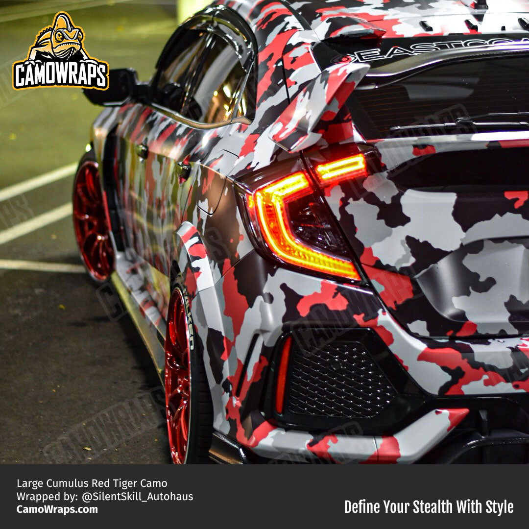 red camo civic wrap