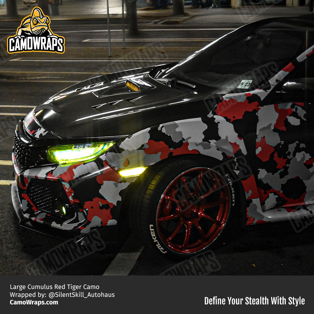 red camo civic wrap
