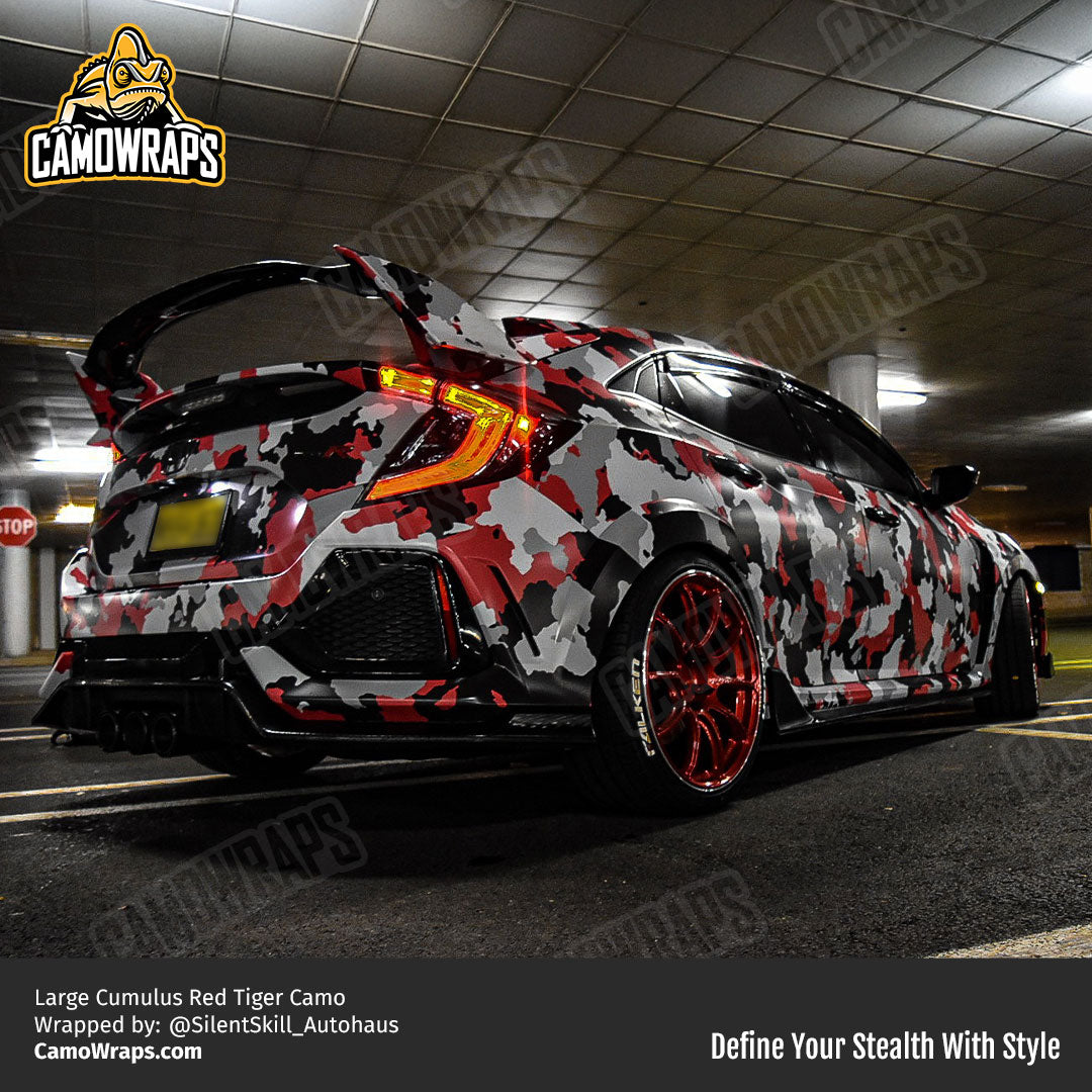 red camo civic wrap
