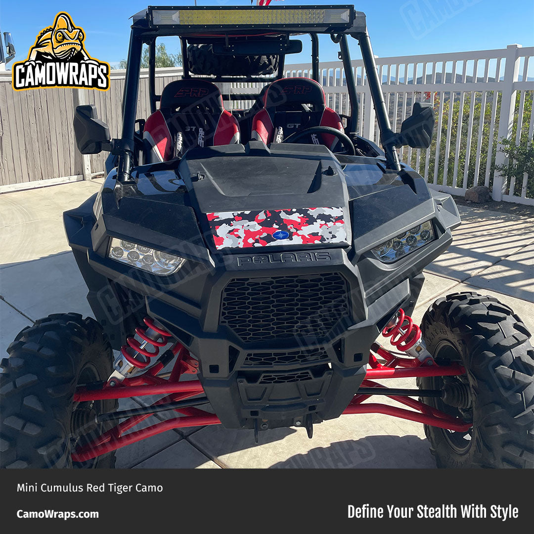 red camo utv wrap