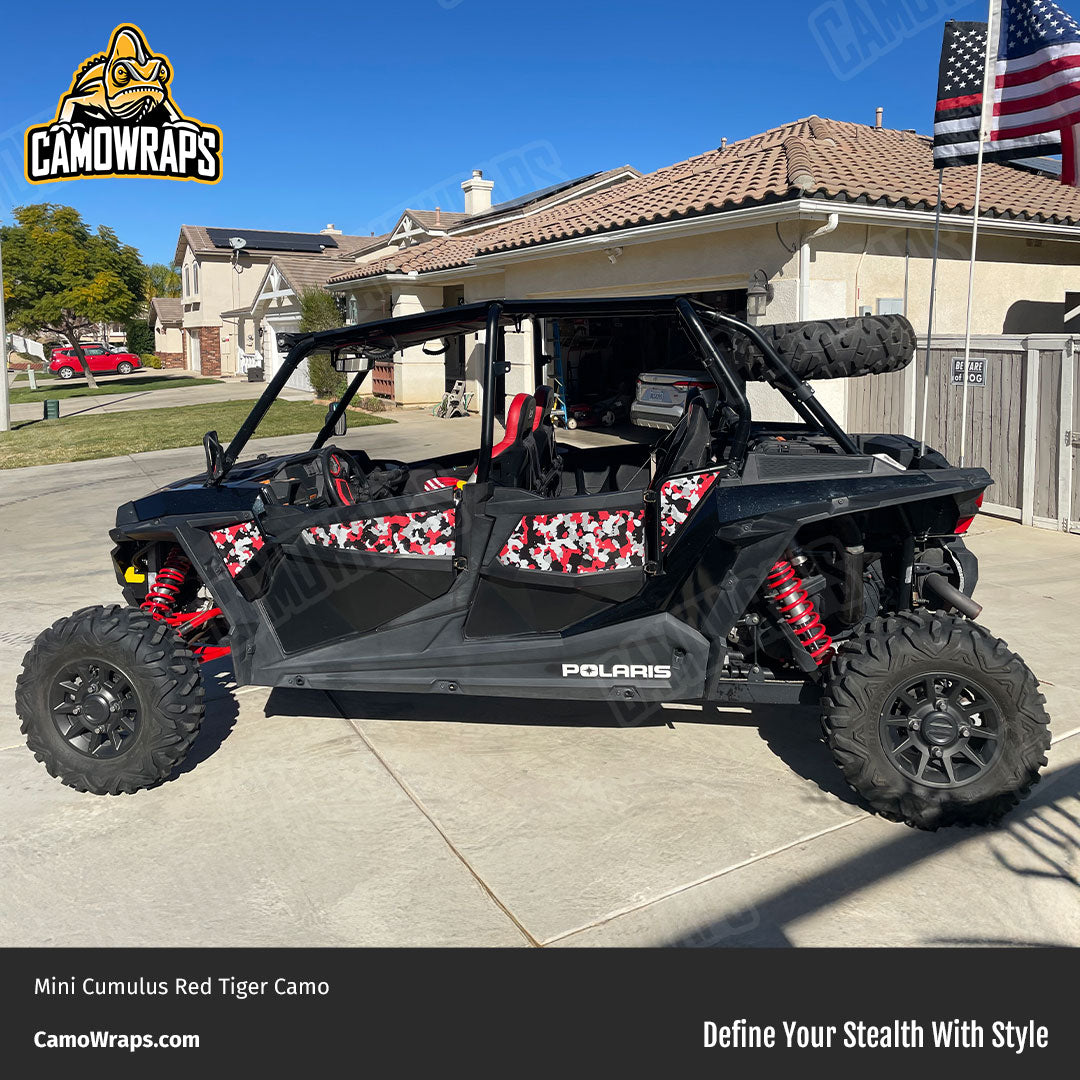 red camo utv wrap