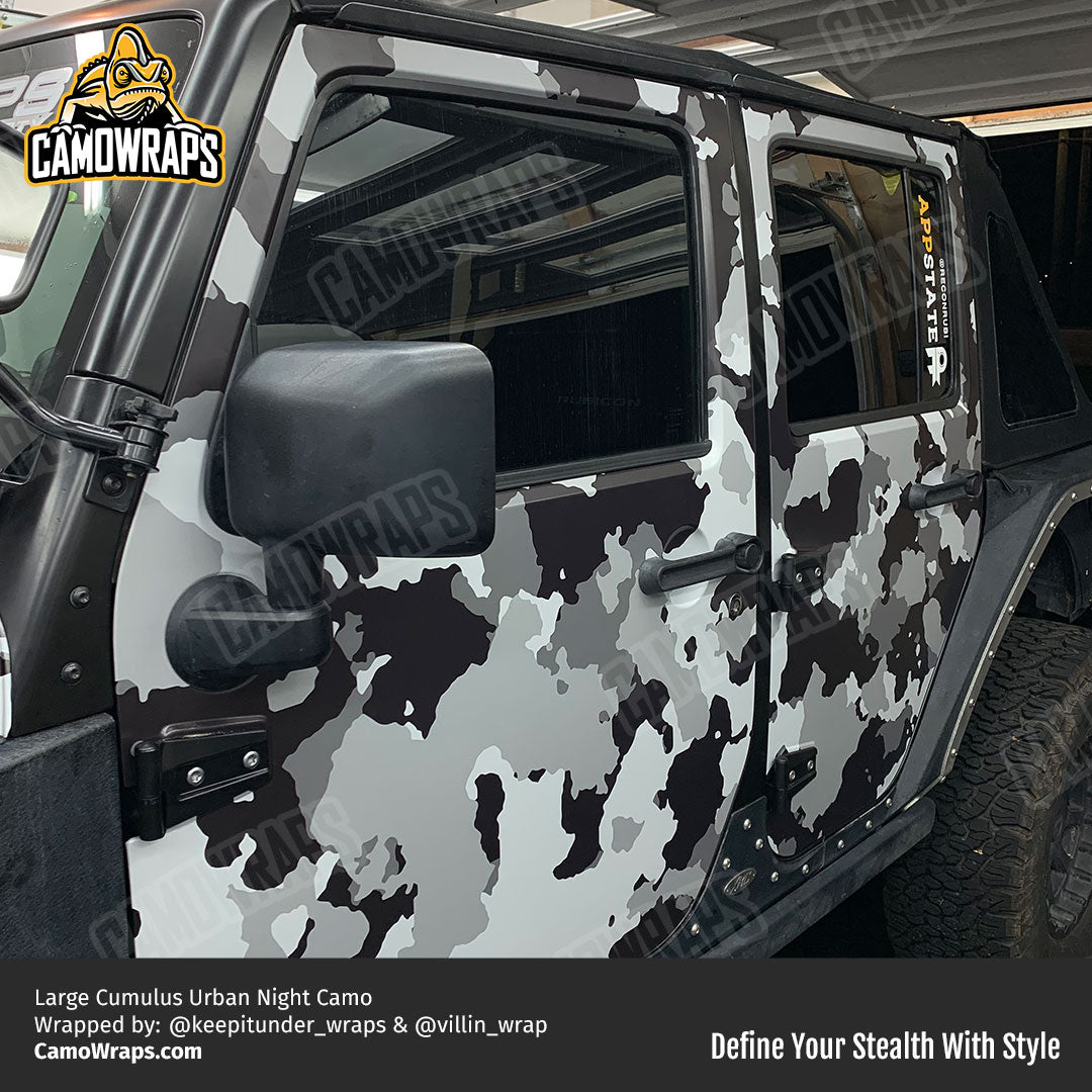 black urban camo jeep wrap