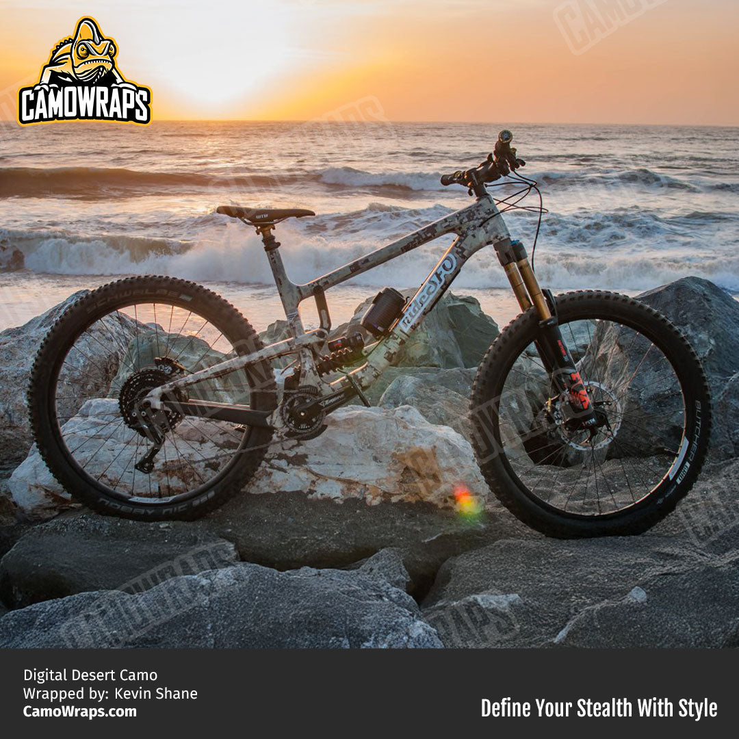 desert camo bike wrap