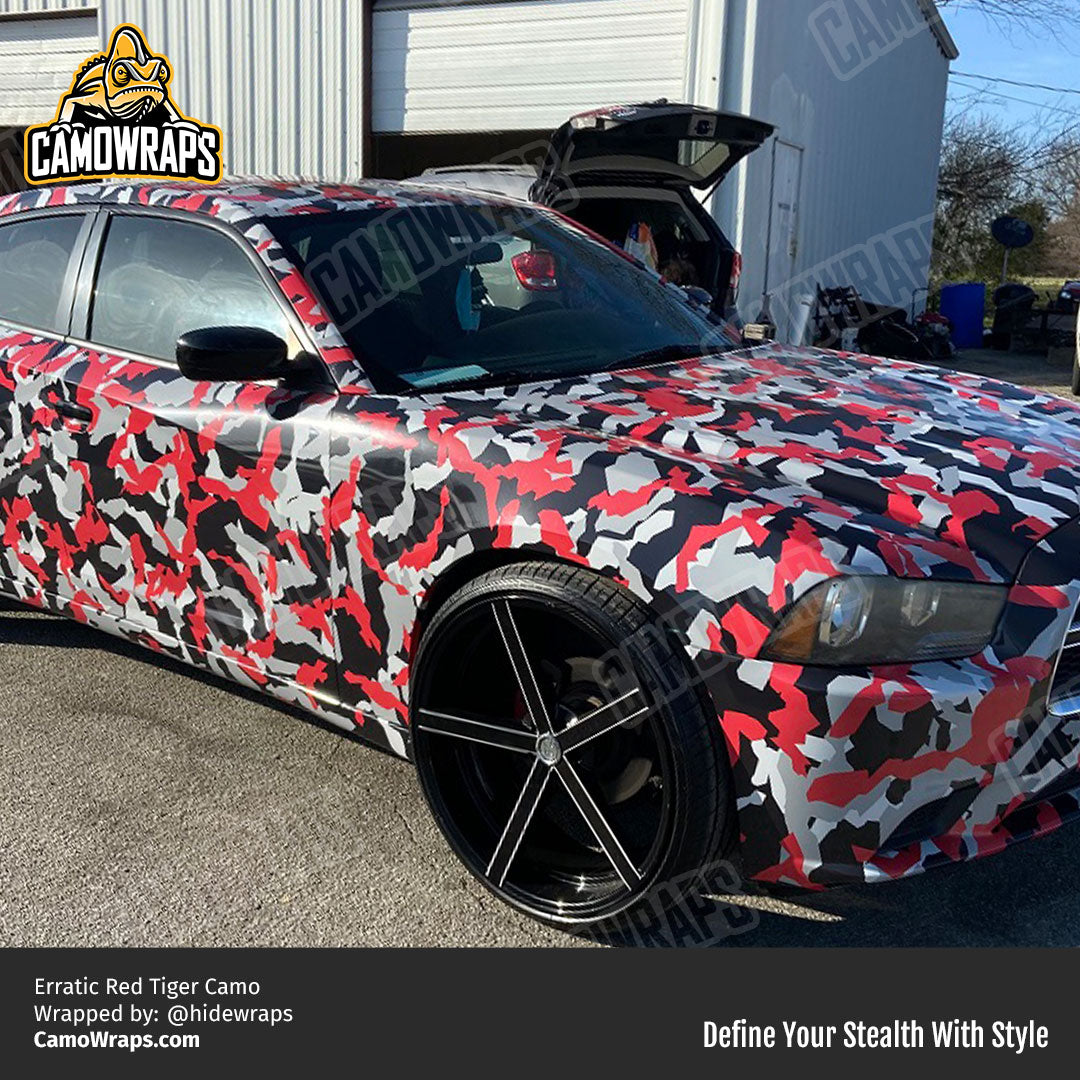 red camo charger wrap