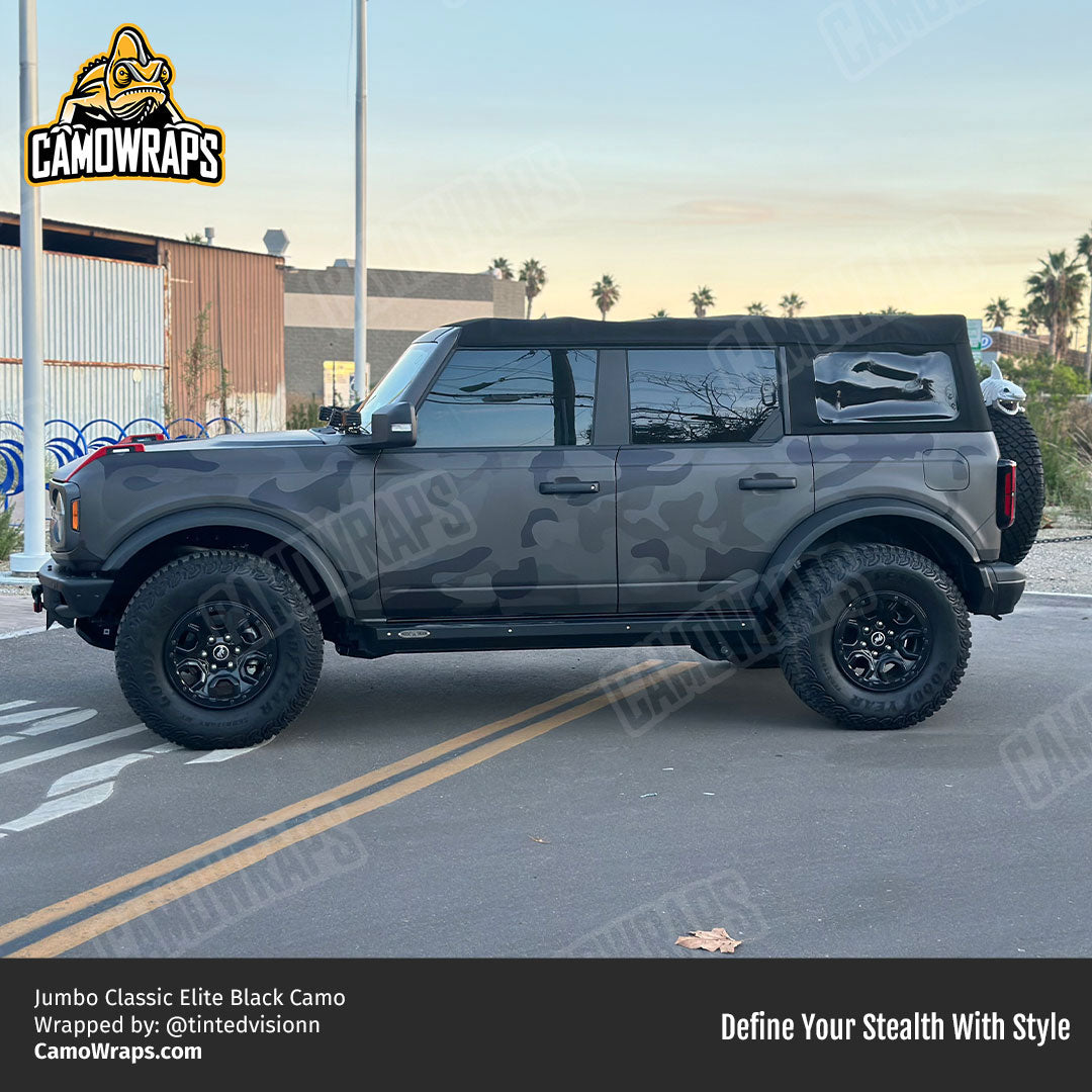 black camo bronco wrap