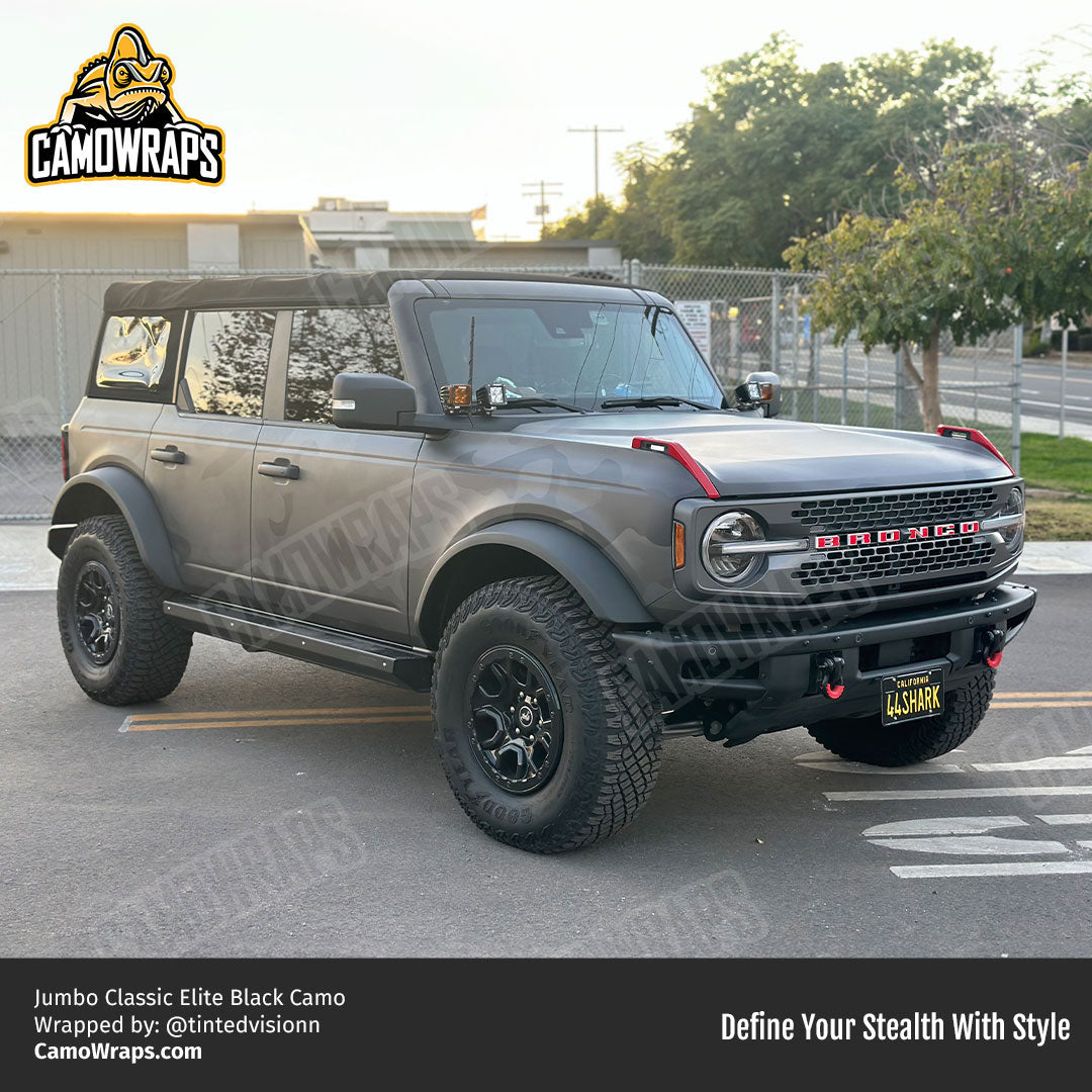 black camo bronco wrap