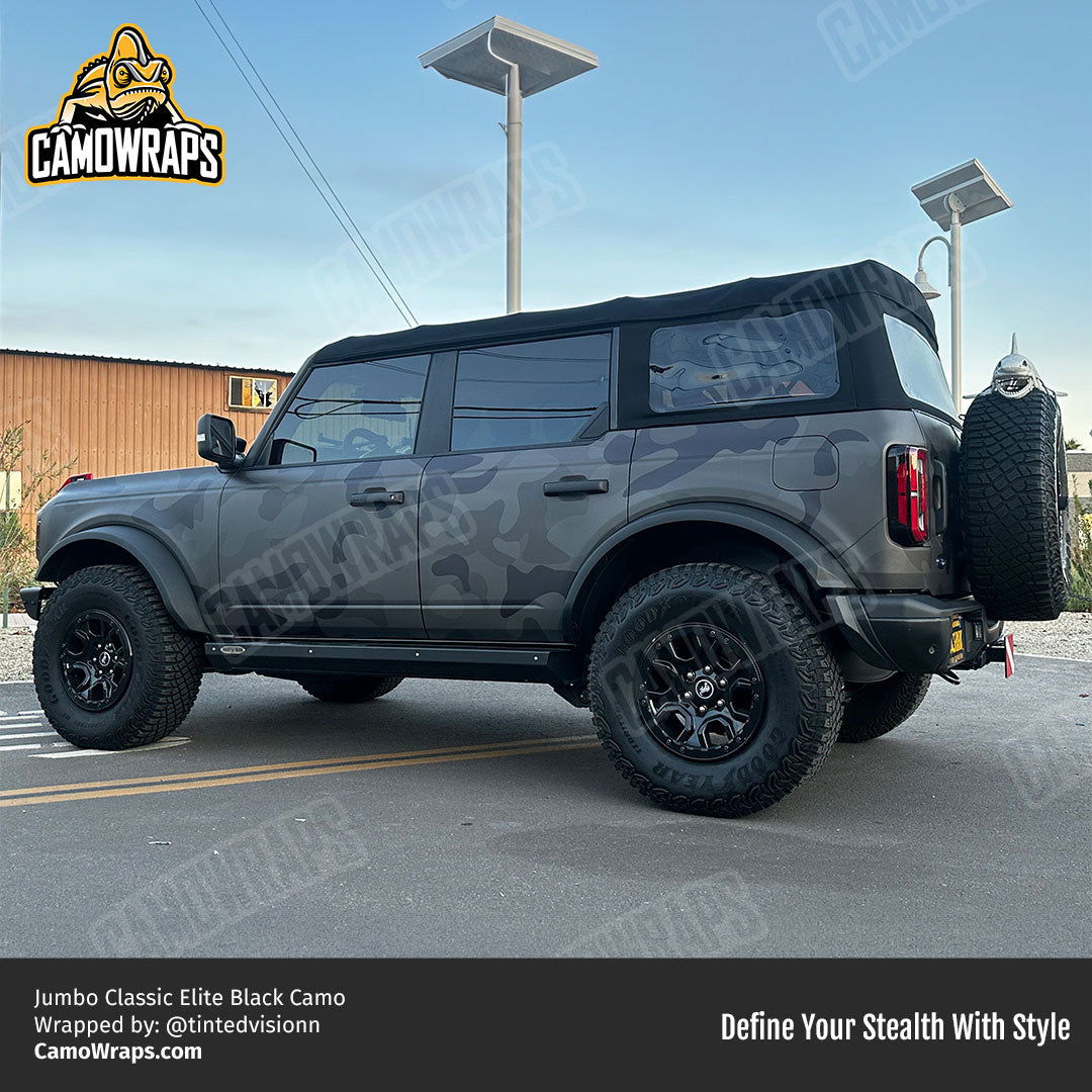 black camo bronco wrap