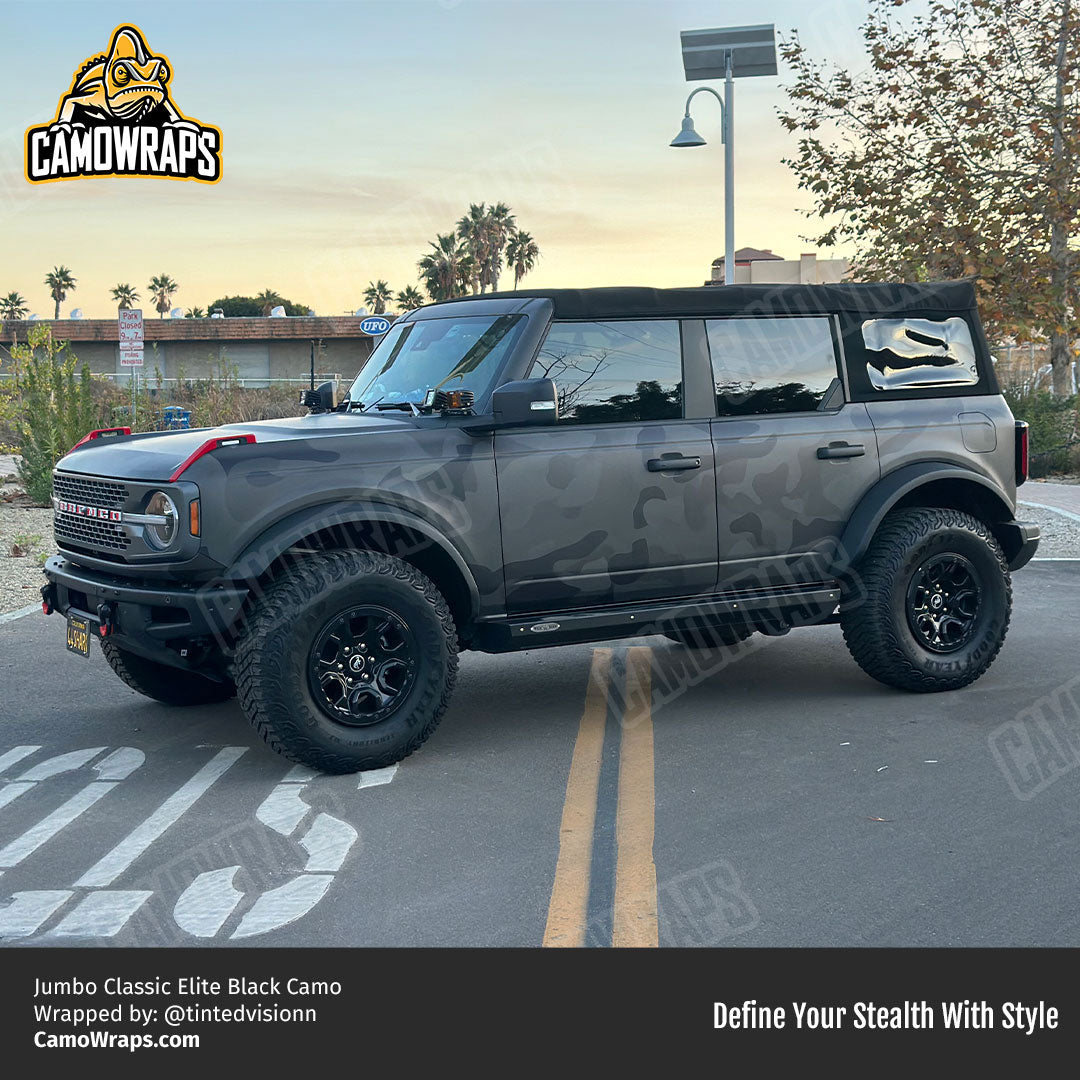 black camo bronco wrap