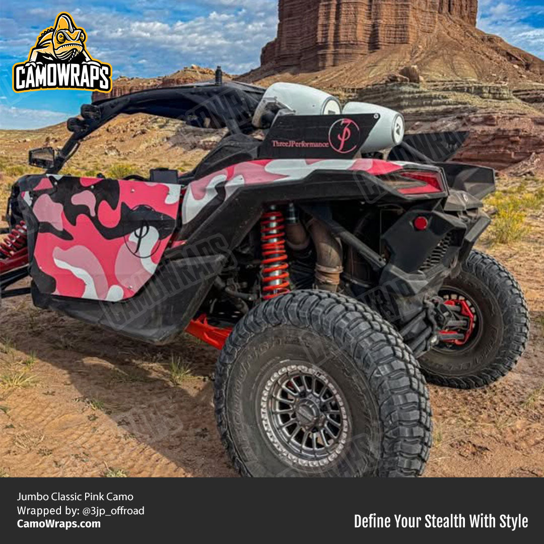 pink camo atv wrap