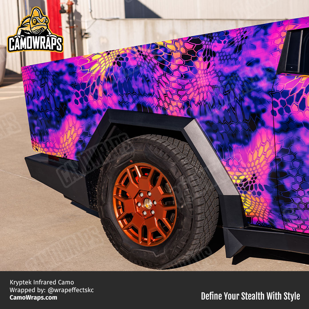 kryptek cybertruck wrap