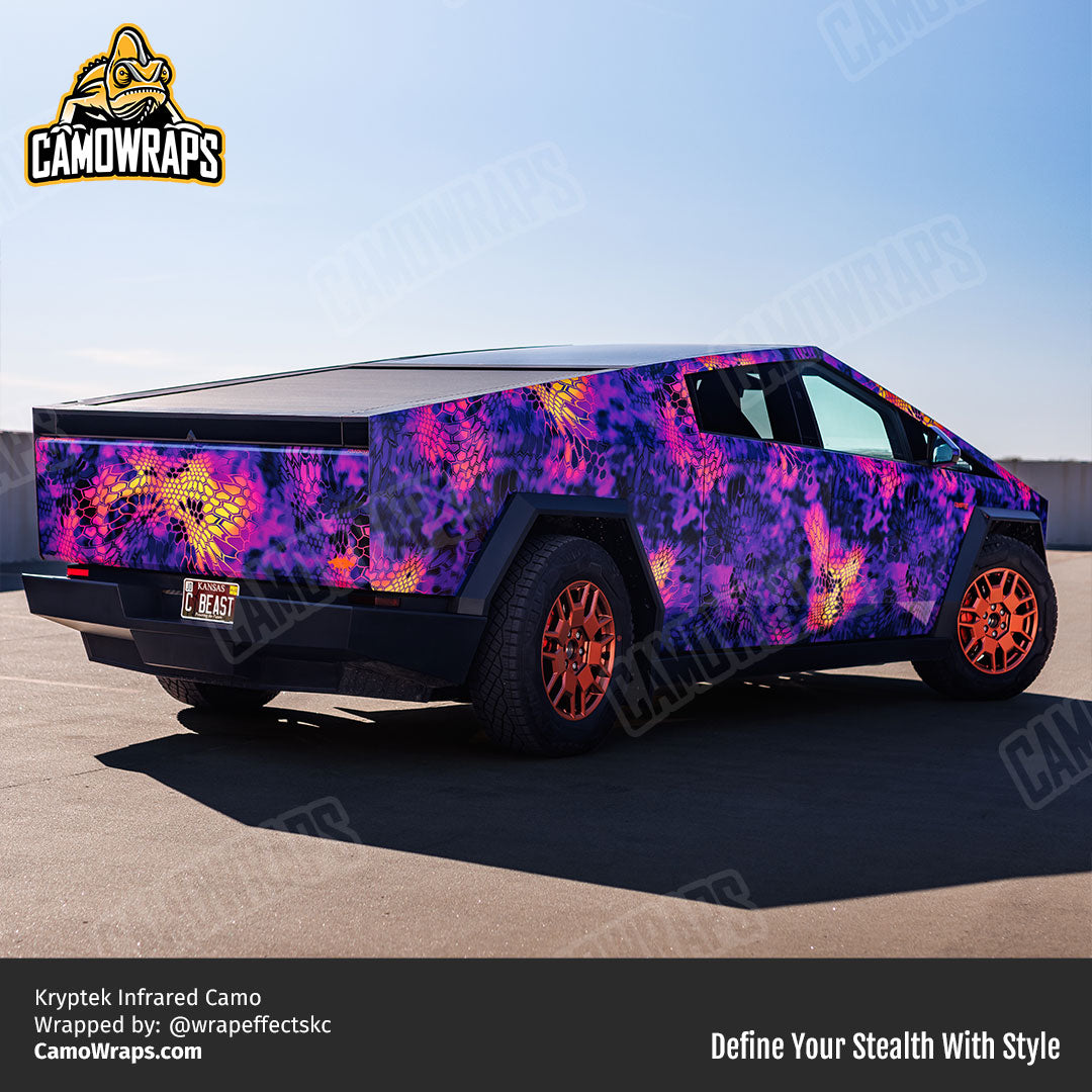 kryptek cybertruck wrap