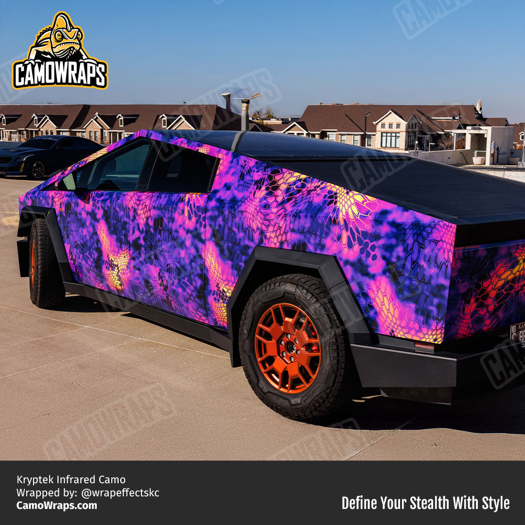 kryptek cybertruck wrap