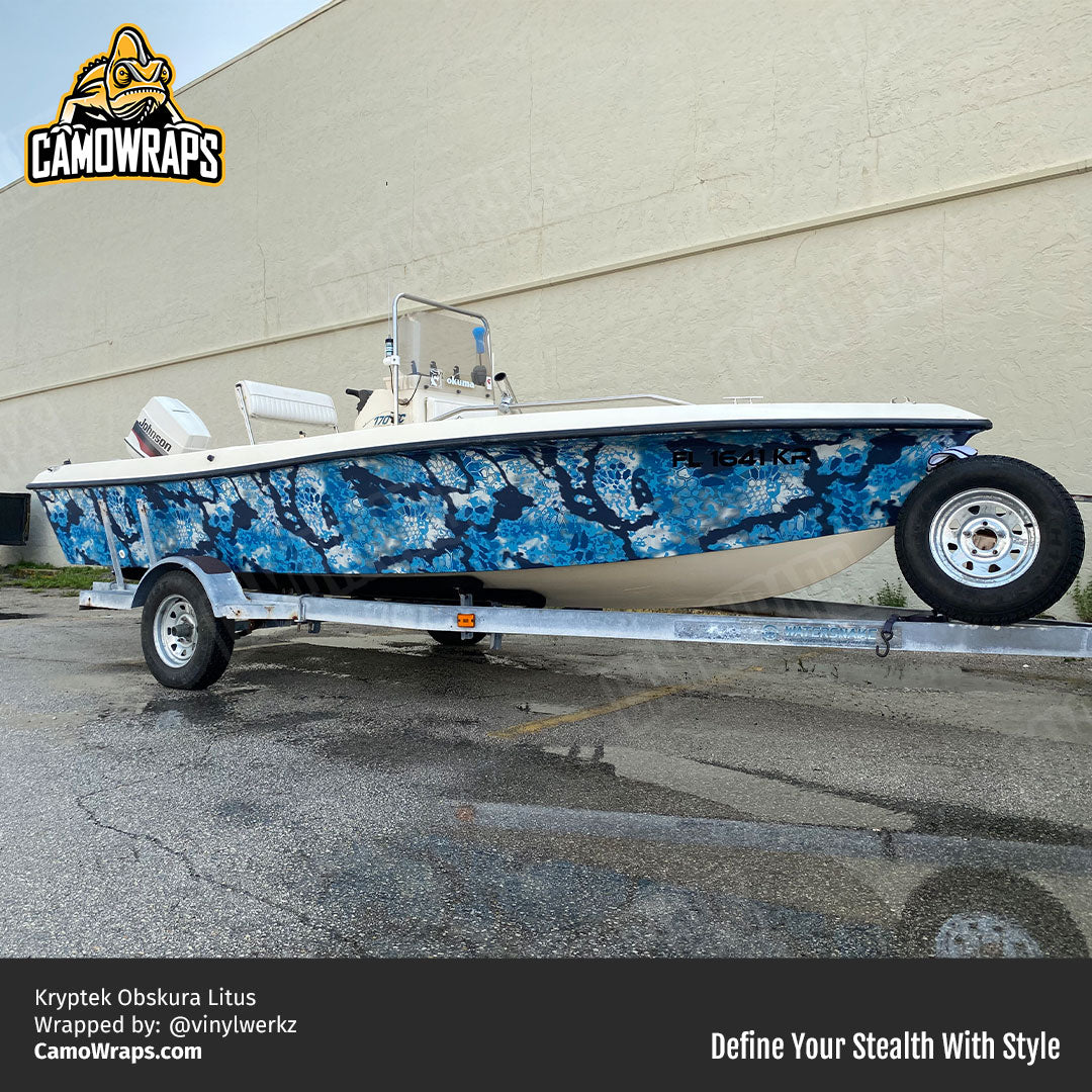 kryptek boat wrap