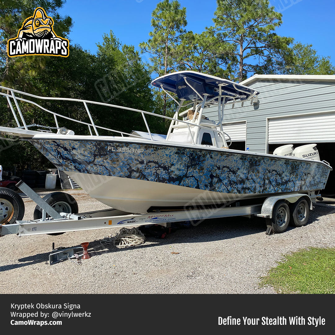 kryptek signa boat wrap