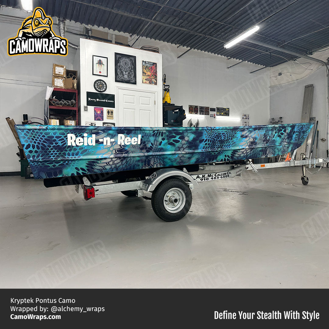 kryptek boat wrap