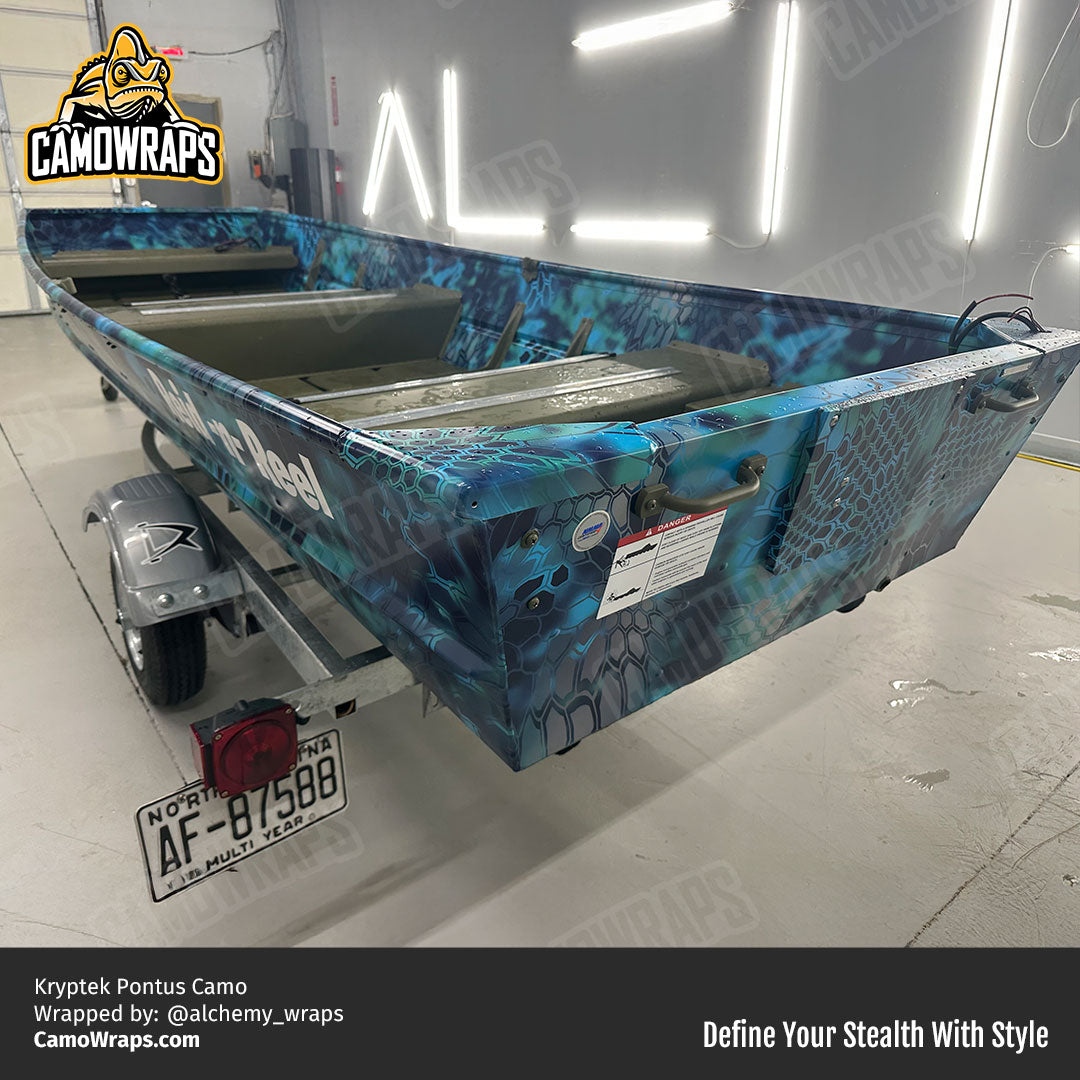 kryptek boat wrap