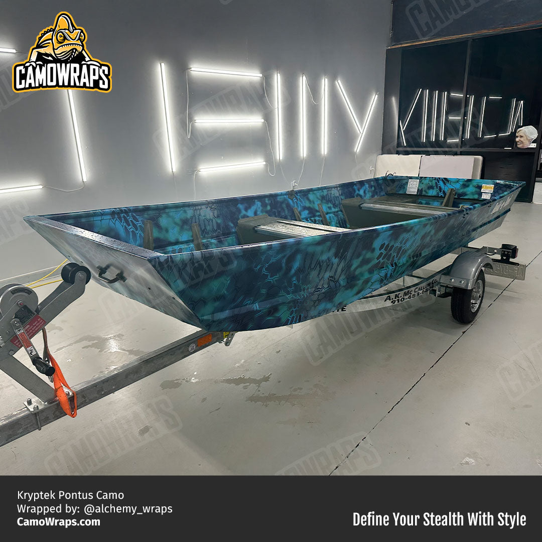 kryptek boat wrap