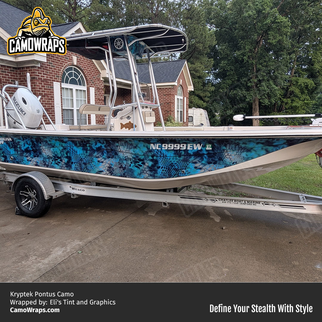 kryptek boat wrap
