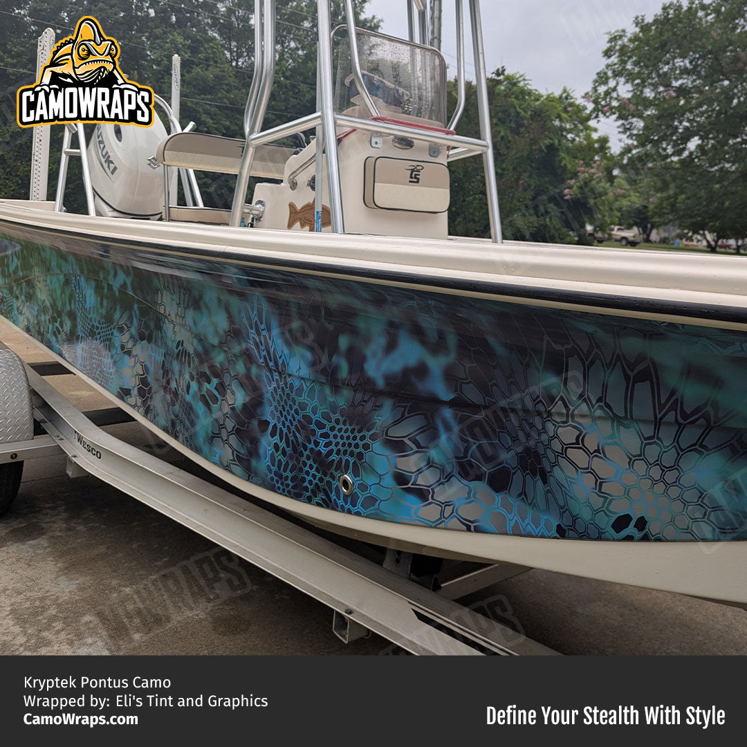 kryptek boat wrap