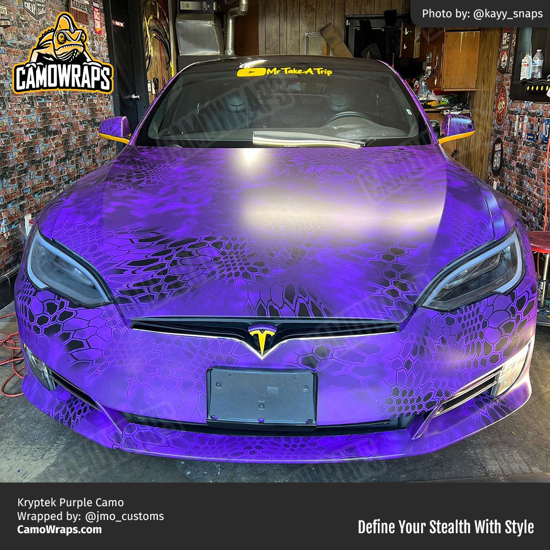 purple kryptek car wrap