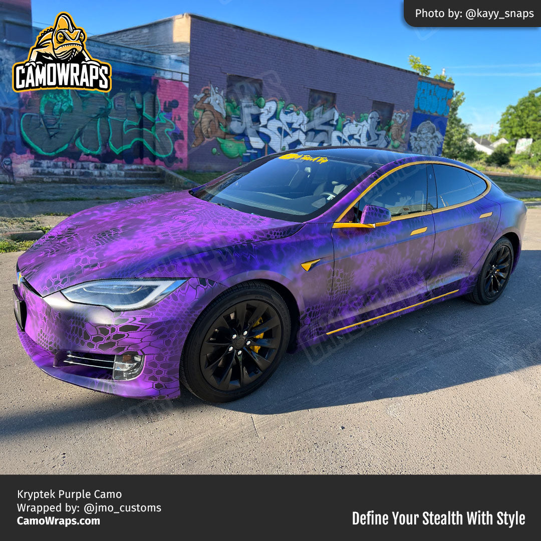 purple kryptek car wrap