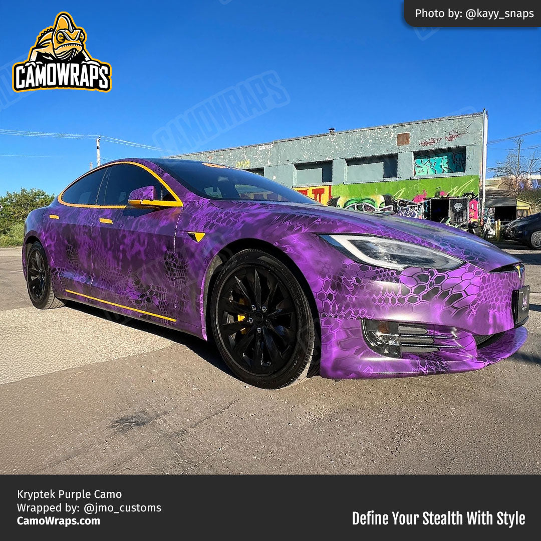 purple kryptek car wrap