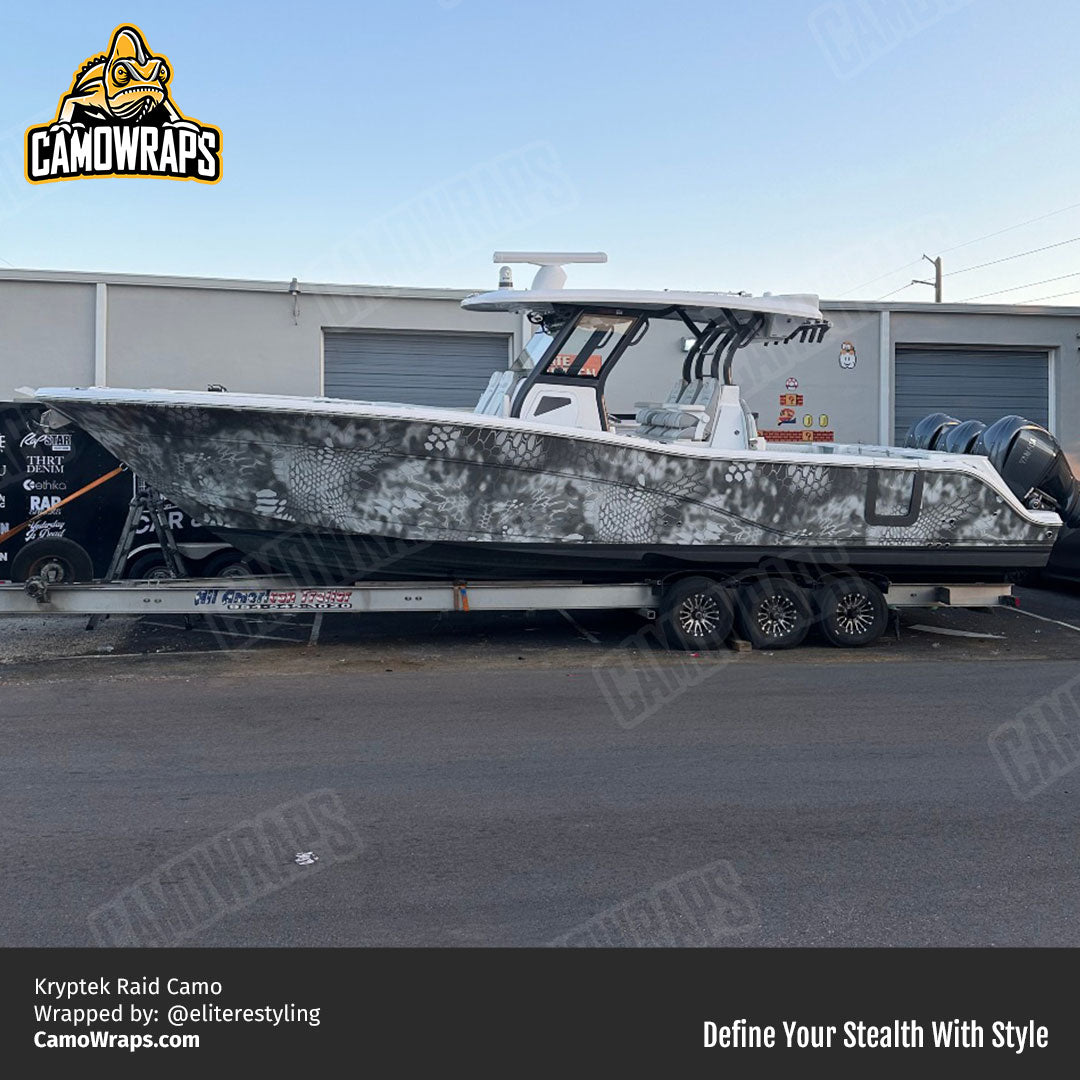 kryptek raid boat wrap