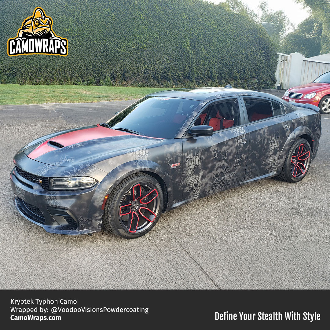 black kryptek charger wrap