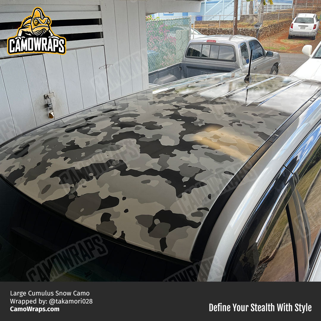 white camo roof wrap
