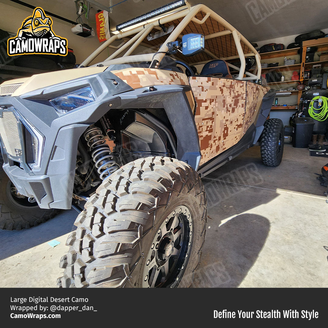 desert camo atv wrap