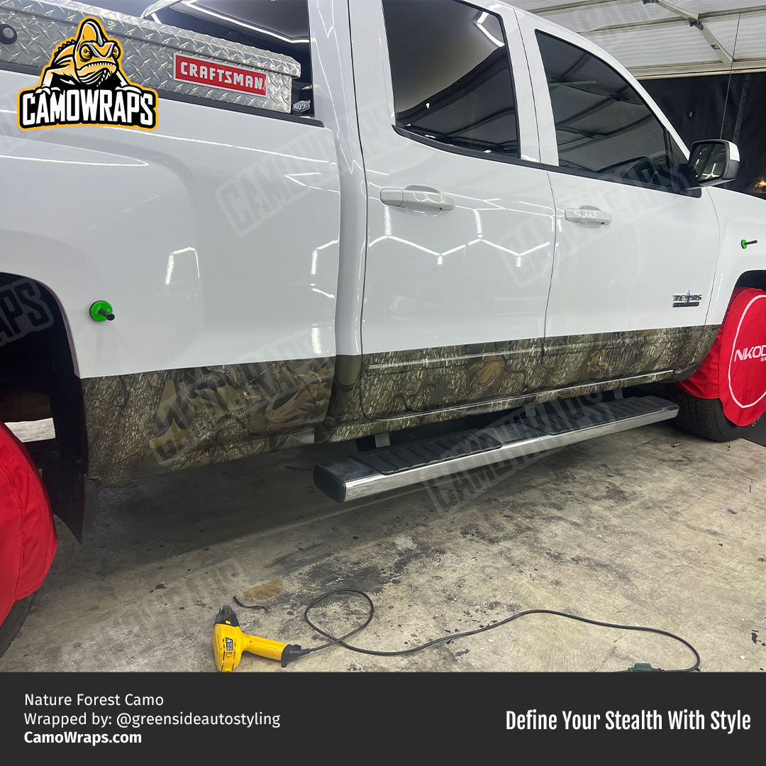 nature camo chevy truck accent wrap