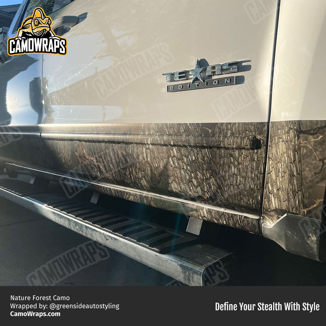 nature camo chevy truck accent wrap
