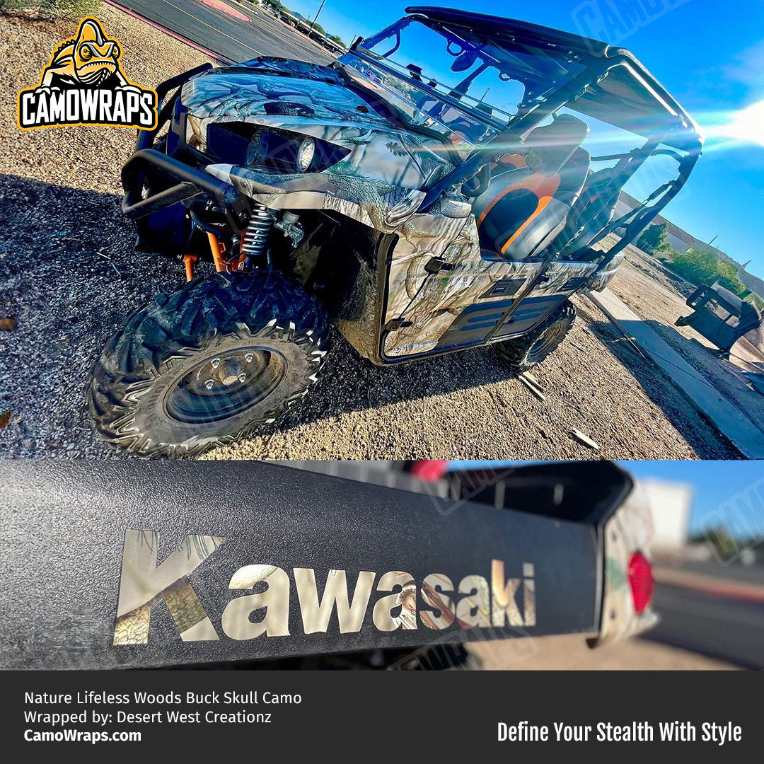 woods camo atv wrap