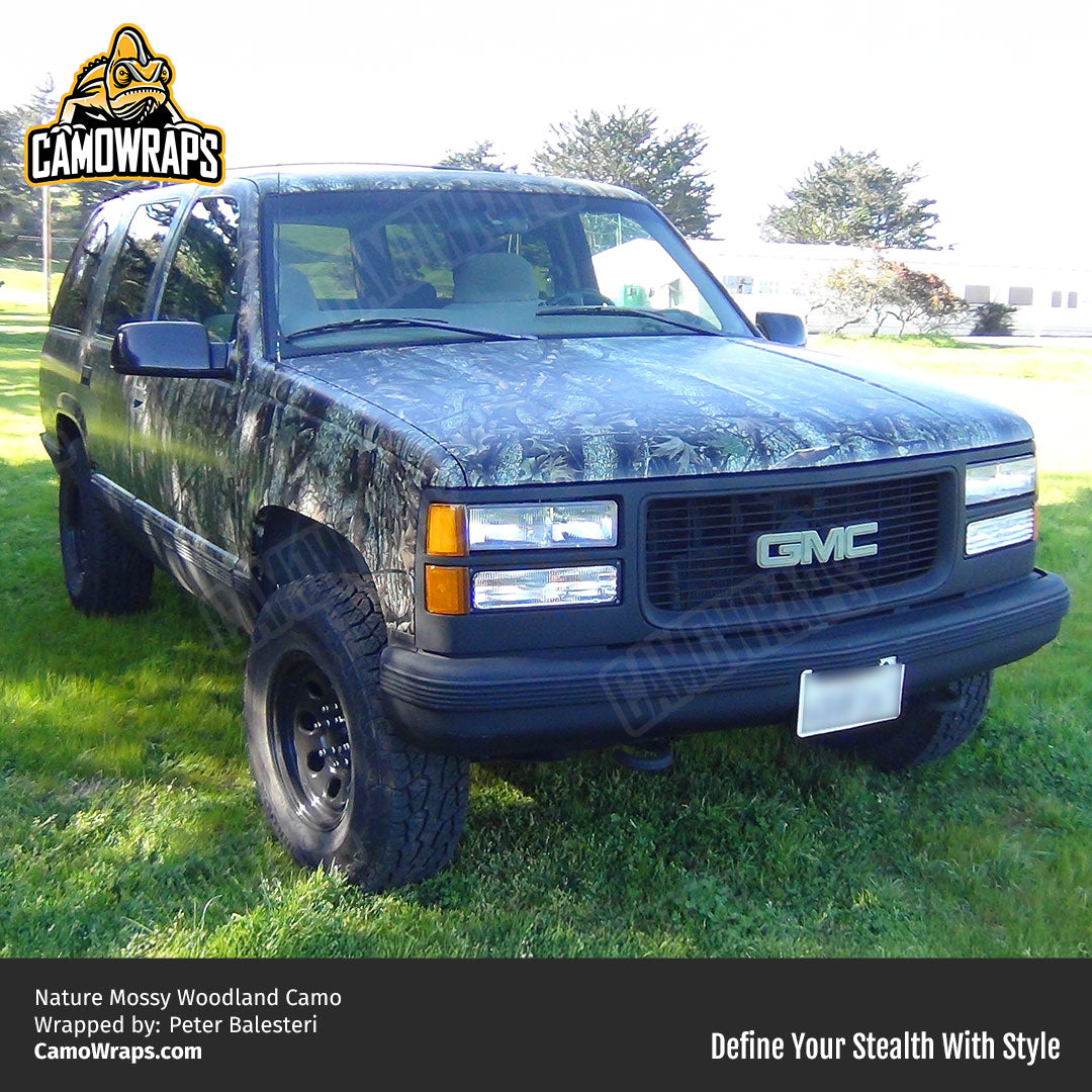 nature camo truck wrap