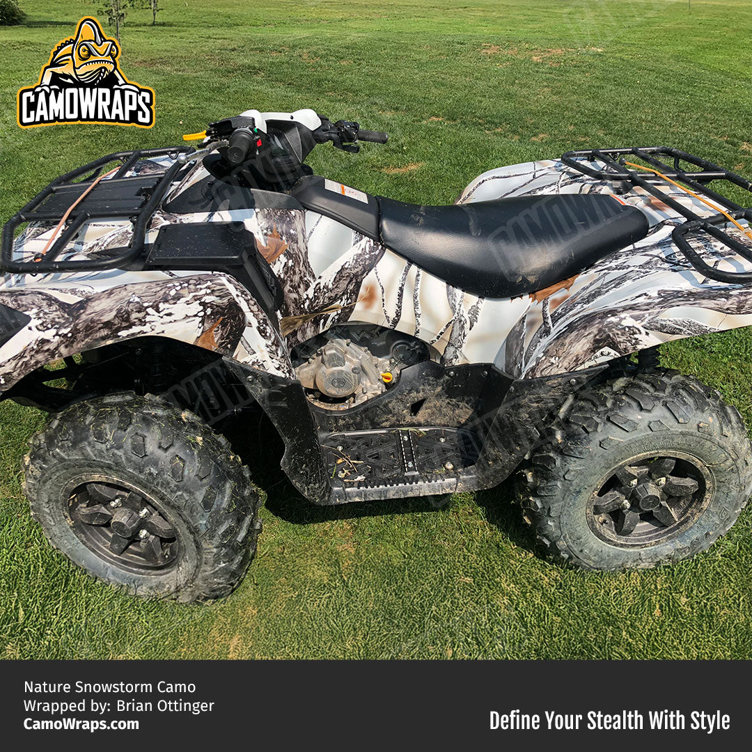 nature snow camo atv wrap
