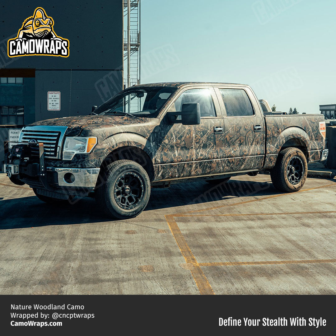 hunting camo truck wrap