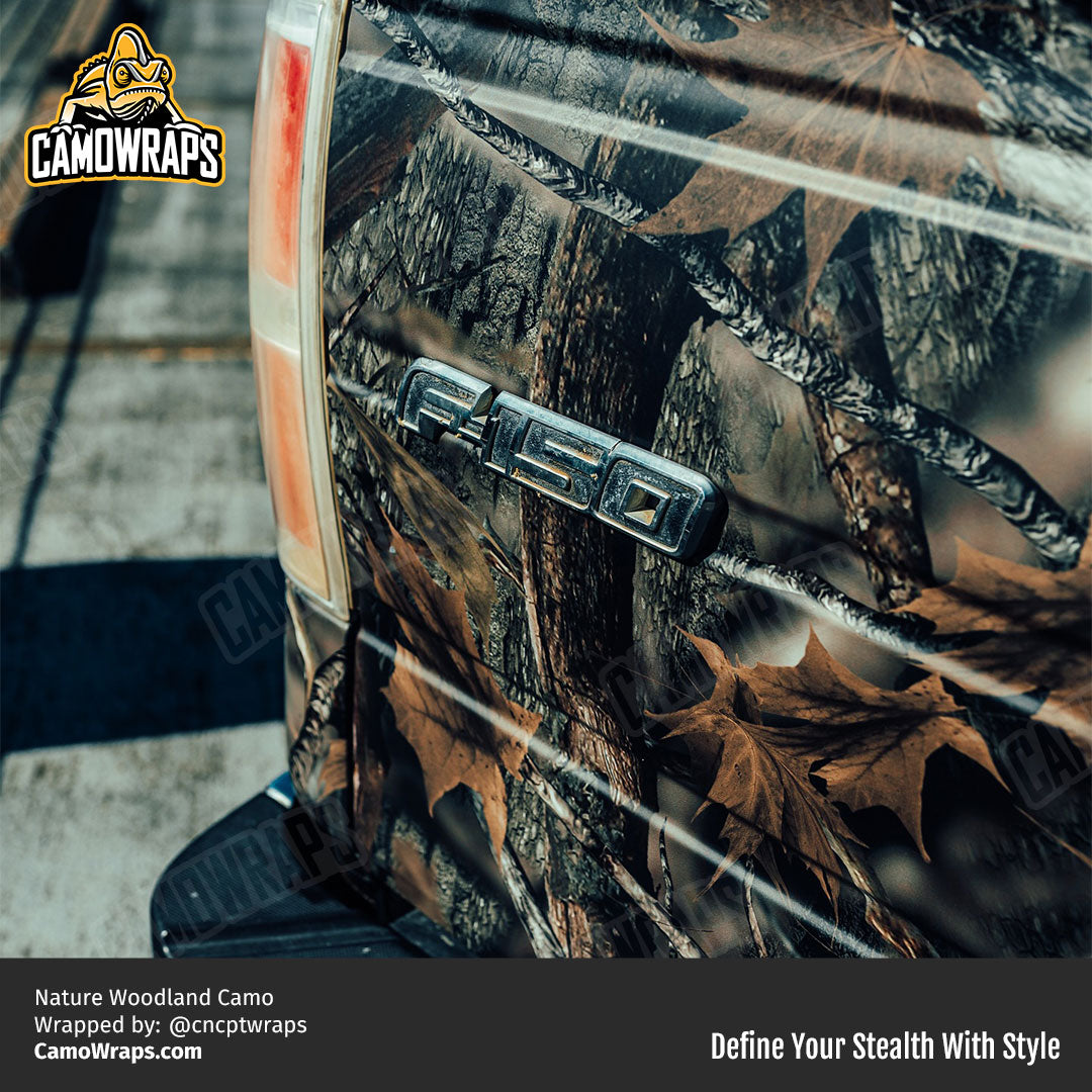 woodland camo tailgate wrap