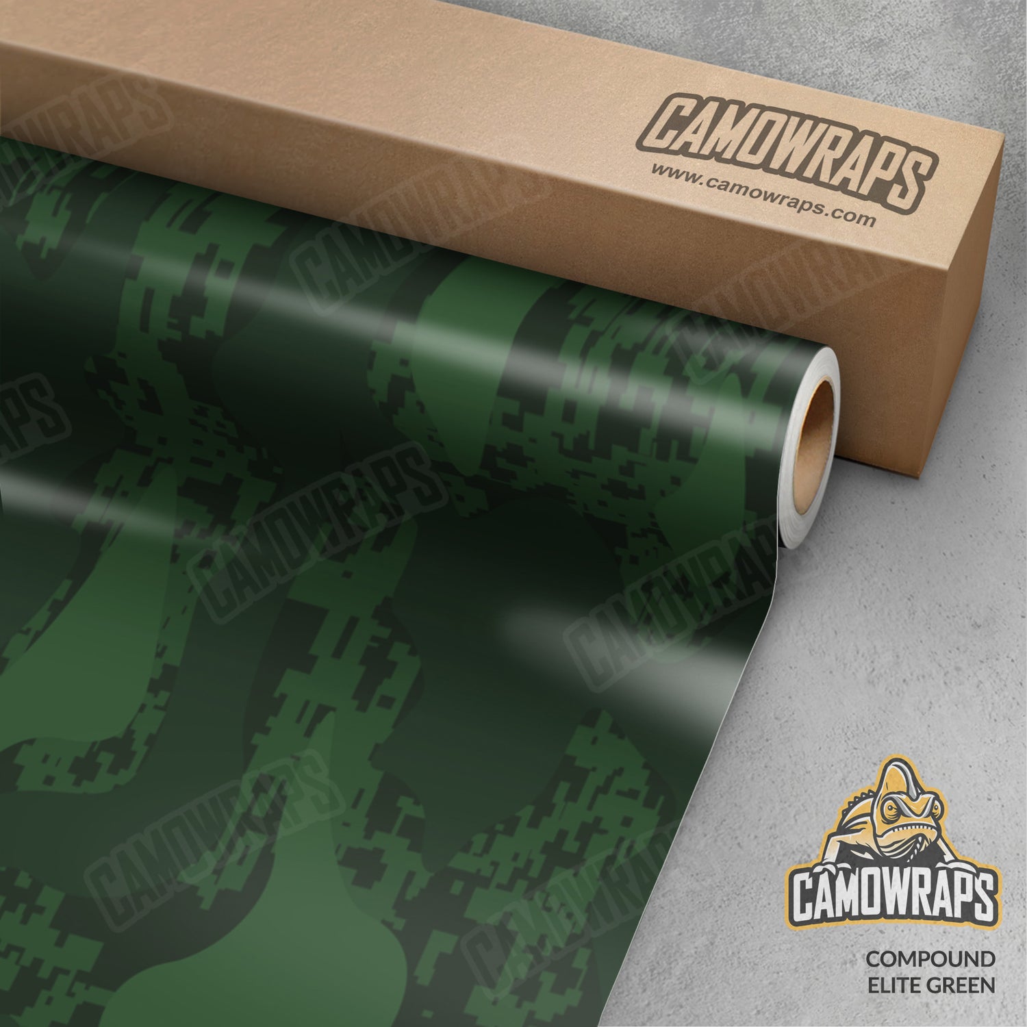 Compound Elite Green Camo Vinyl Wrap