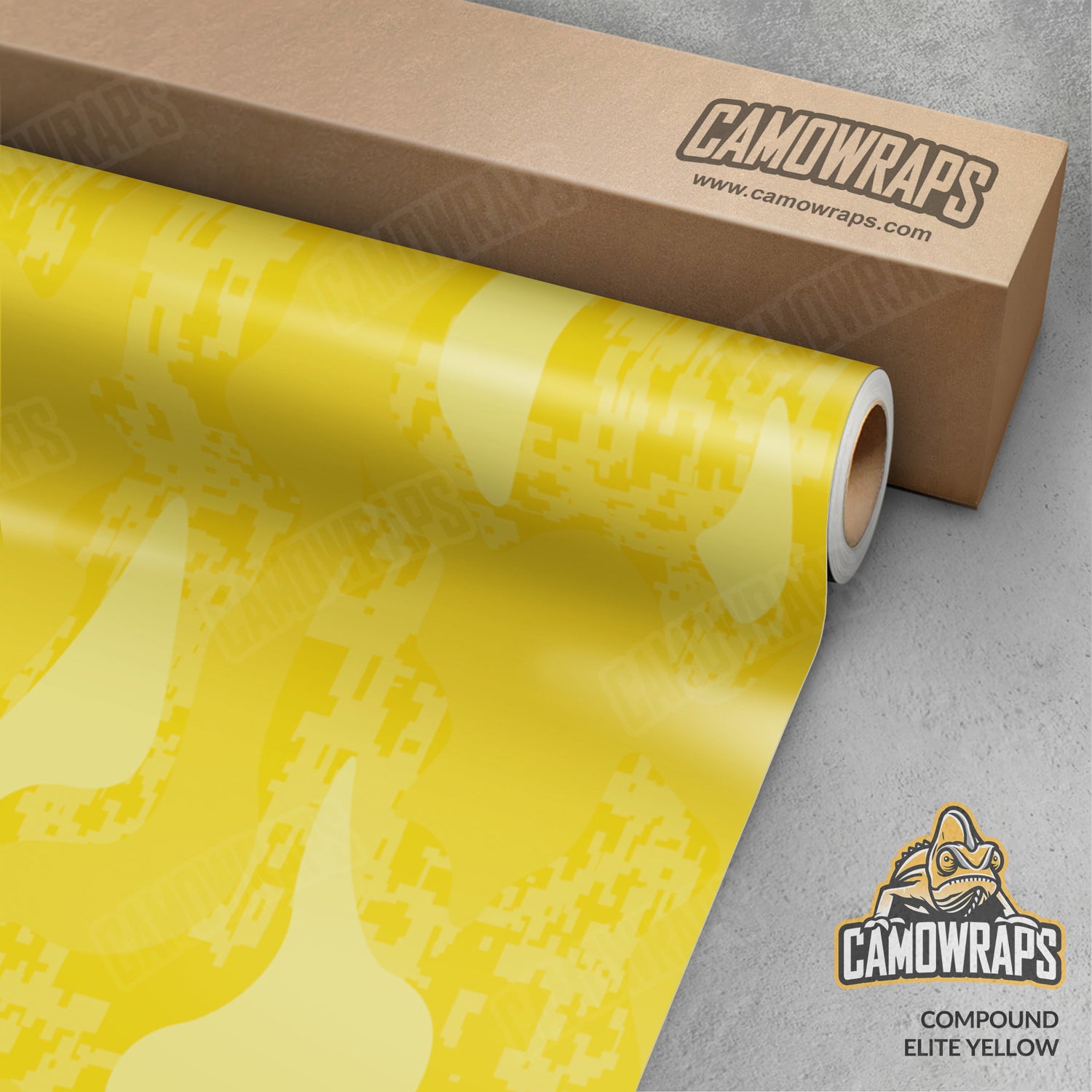 Compound Elite Yellow Camo Vinyl Wrap