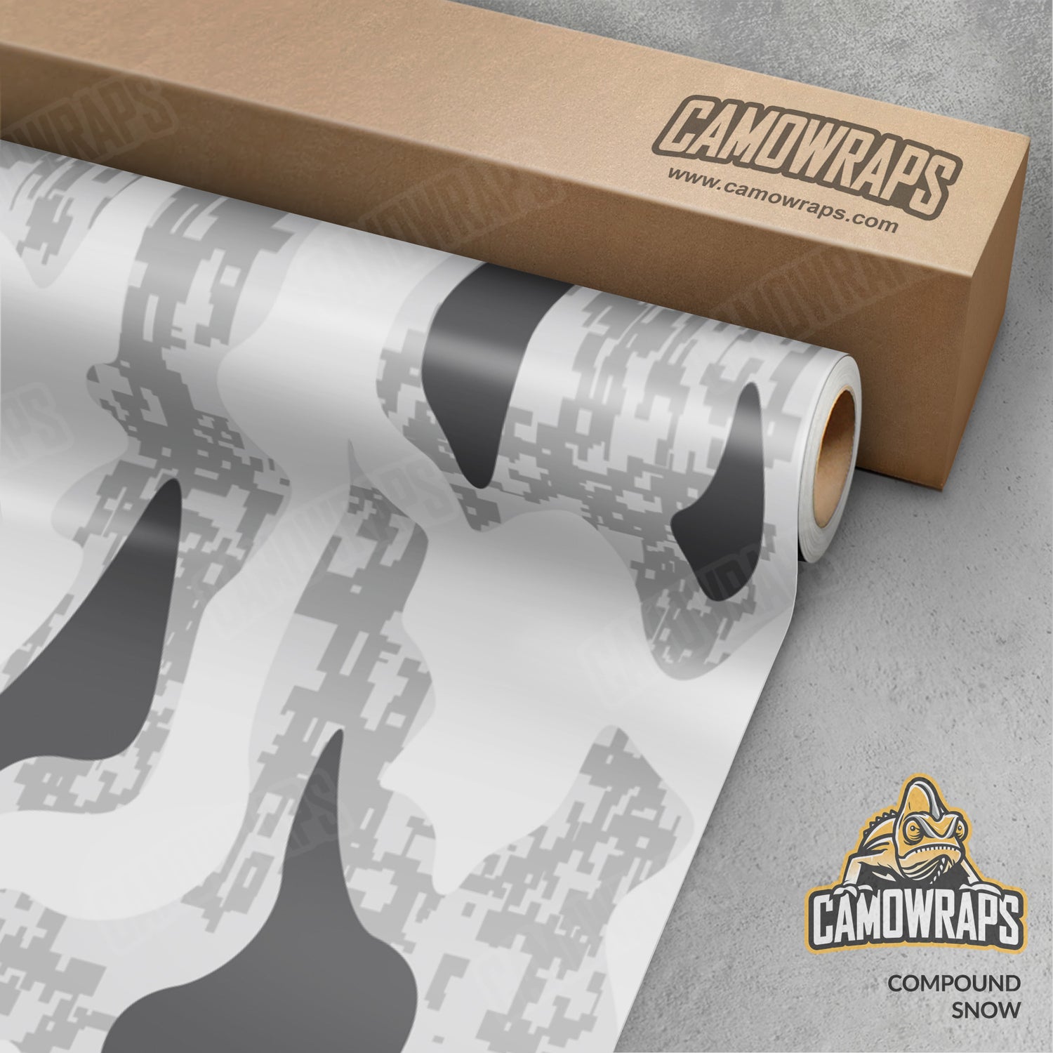 Compound Snow Camo Vinyl Wrap