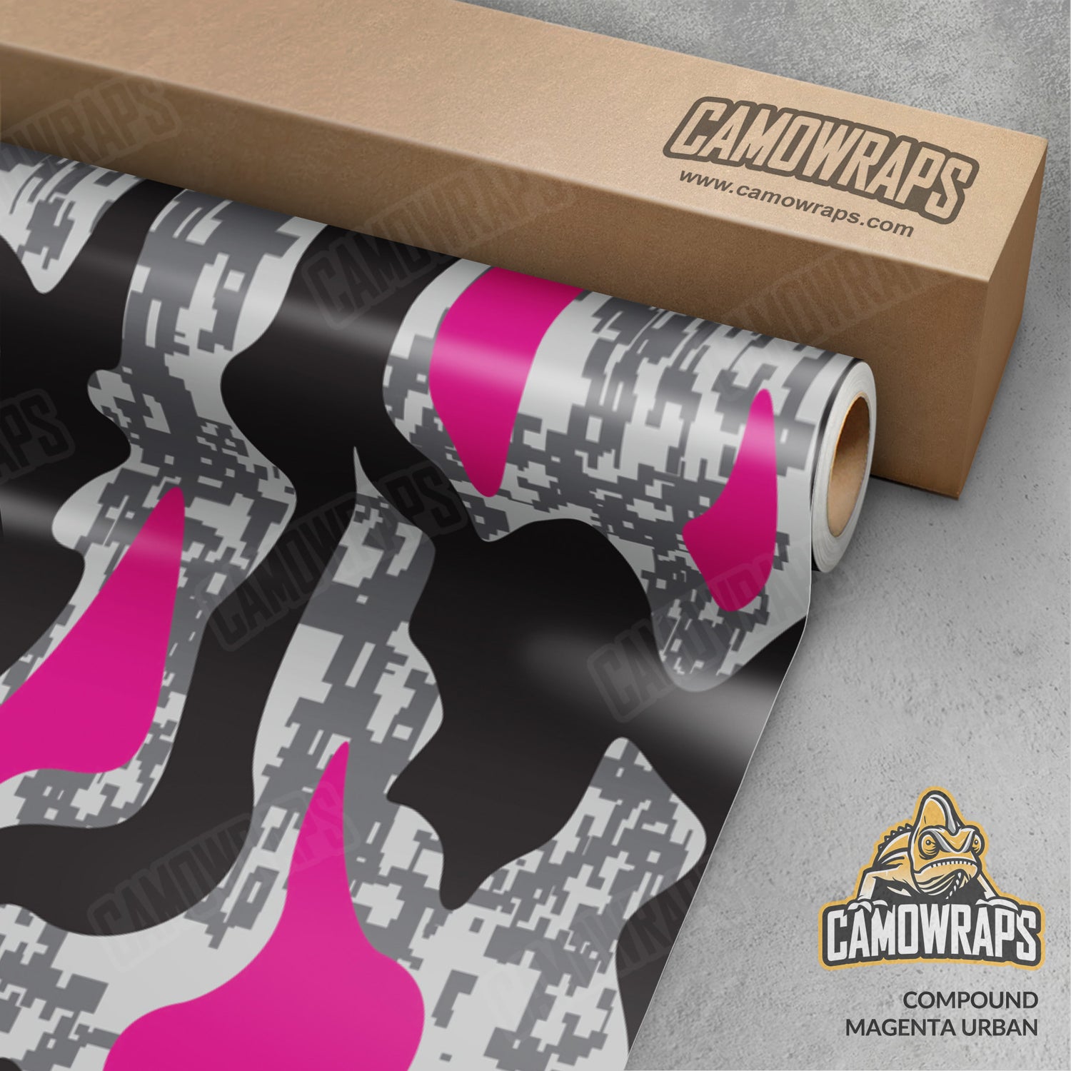 Compound Urban Magenta Camo Vinyl Wrap