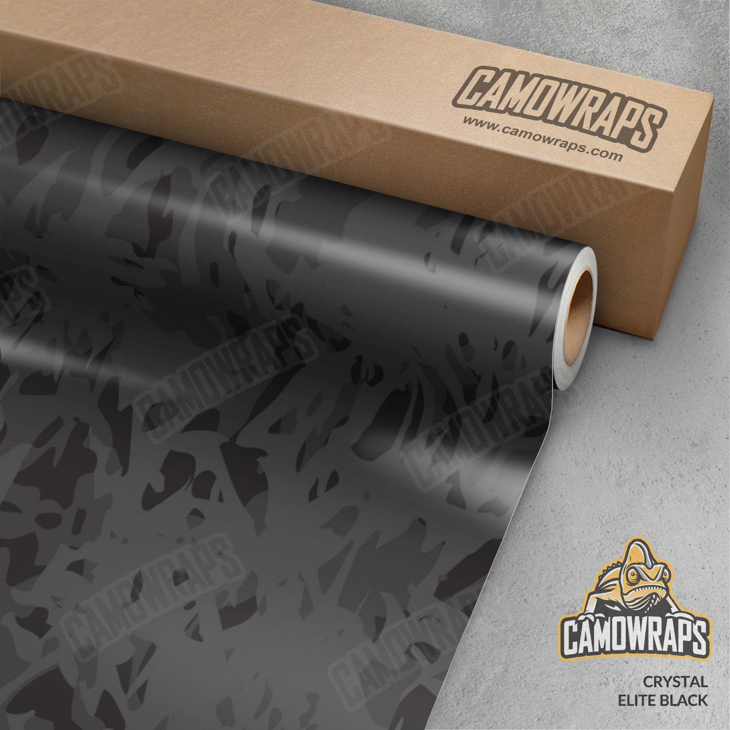 Crystal Elite Black Camo Vinyl Wrap