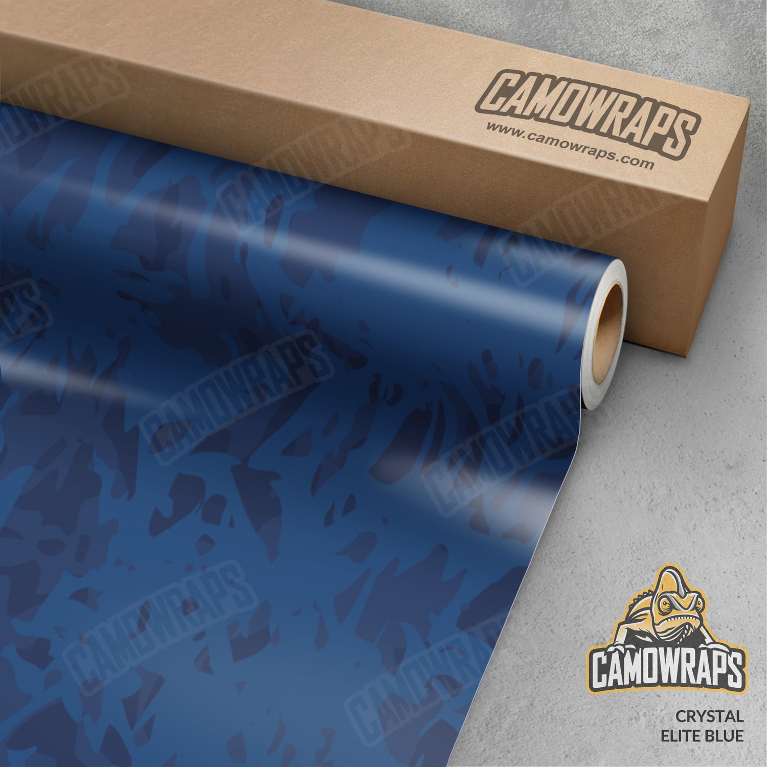 Crystal Elite Blue Camo Vinyl Wrap