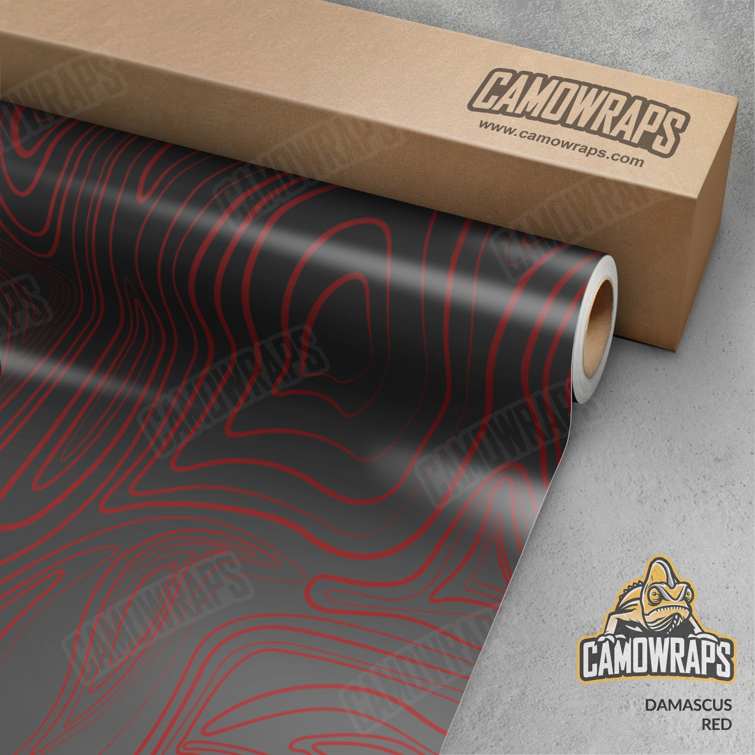 Damascus Red Camo Vinyl Wrap