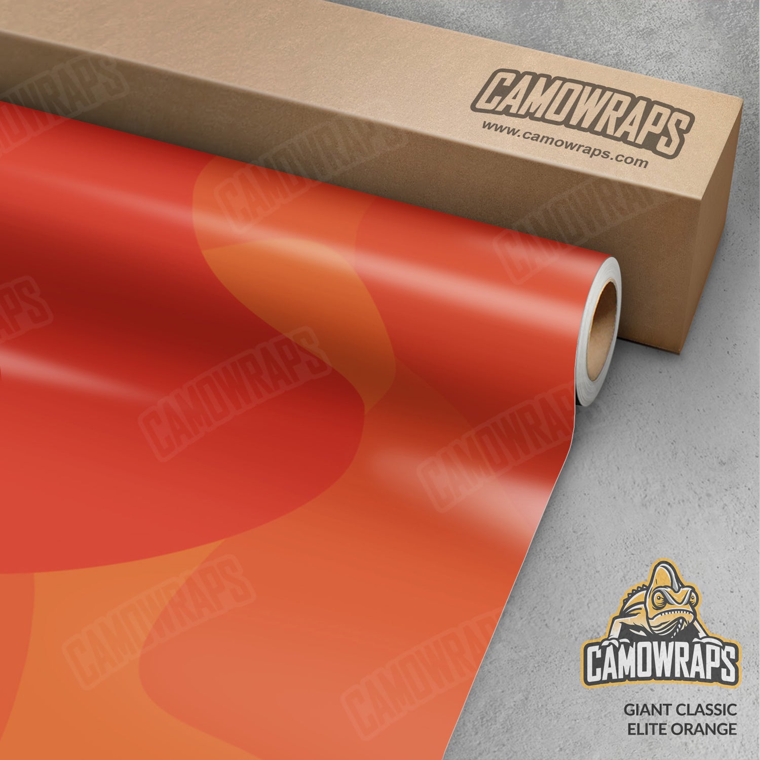 Giant Classic Elite Orange Camo Vinyl Wrap