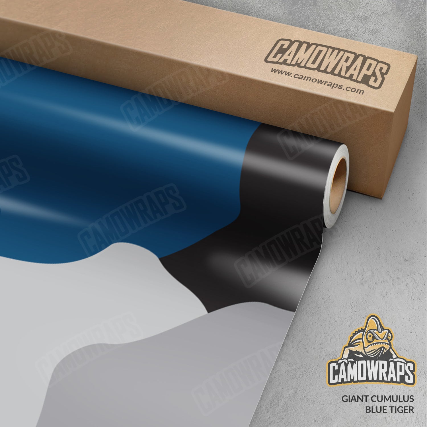 Giant Cumulus Blue Tiger Camo Vinyl Wrap