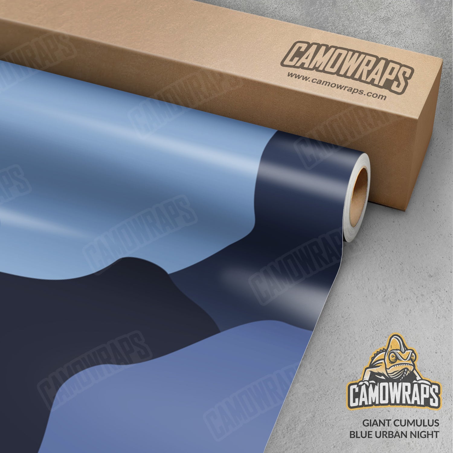 Giant Cumulus Blue Urban Night Camo Vinyl Wrap