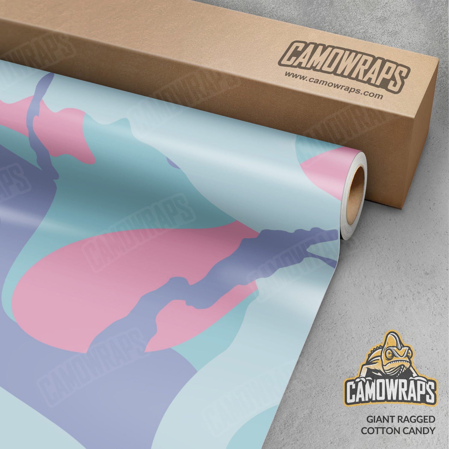 Giant Ragged Cotton Candy Camo Vinyl Wrap