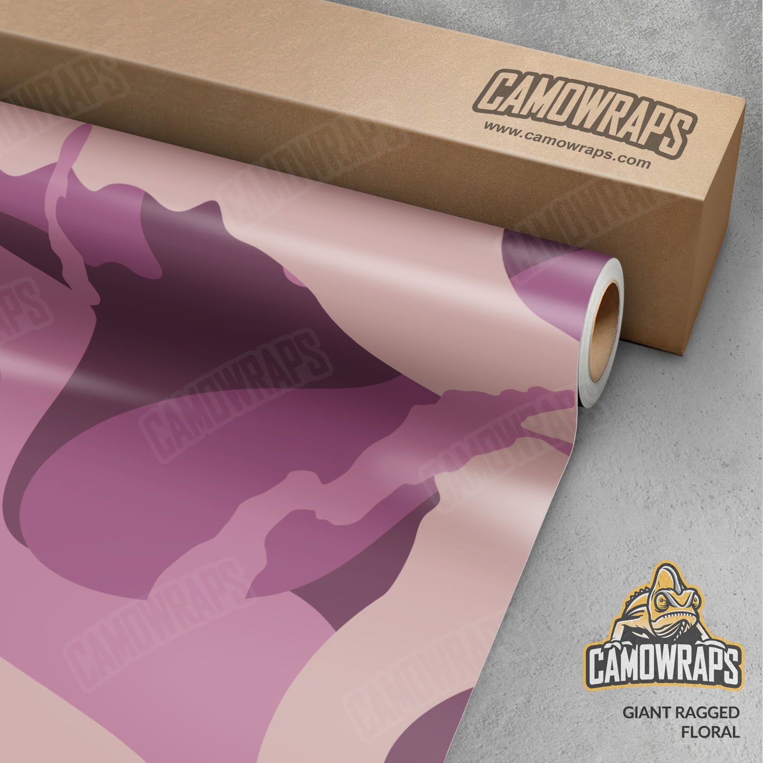 Giant Ragged Floral Camo Vinyl Wrap
