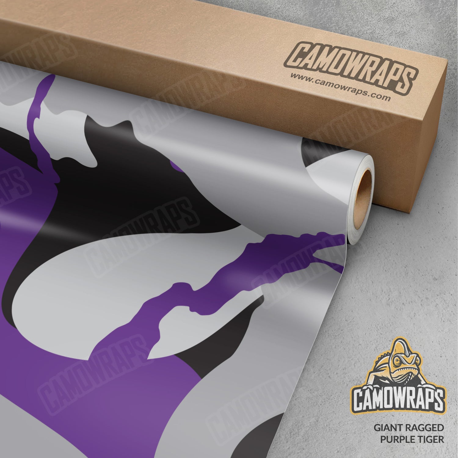 Giant Ragged Purple Tiger Camo Vinyl Wrap